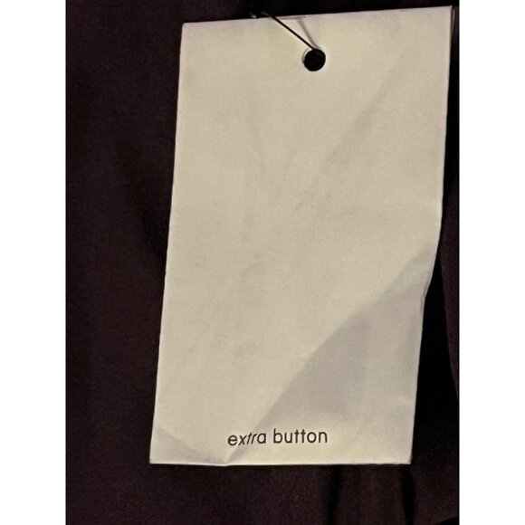 Calvin Klein Womens 1X Plum Aubergine Blouse Ruched Front Micro Suede New - Picture 12 of 16